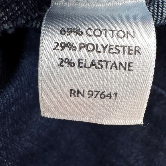 J. Jill Womens Denim Skirt Size 12 Knee Length Snaps Classic Preppy Blue - Picture 6 of 8